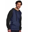 Mens Ring Spun Popover Contrast Hoody Sweatshirt