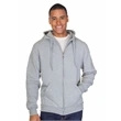 Mens Full Zip Pre Washed Hooded Sweatshirt