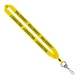 1" Cotton Lanyard with Metal Crimp & Swivel Snap Hook