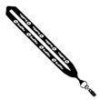 1" Cotton Lanyard with Metal Crimp & Swivel Snap Hook