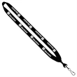 3/4" Cotton Lanyard with Metal Crimp & Bulldog Clip
