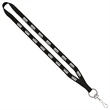 1/2" Polyester Lanyard with Sewn Metal Swivel Snap Hook