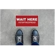 Wait Here Stickers Social Distancing Floor Decal