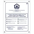 Fair Housing Sign in Clear Acrylic - English