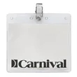 4" x 3" Printed Horizontal Vinyl Pouch with Bulldog Clip