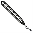 3/4" Polyester Lanyard with Metal Crimp & Bulldog Clip