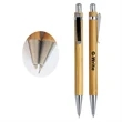Bamboo Ballpoint Pen and Pencil Set