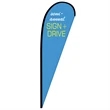 10' Digitally Printed Single Reverse Teardrop Banner