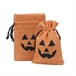 Orange Pumpkin Head Christmas Gift Wrapping Bundle Pocket