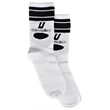 Bamboo Crew Socks with Knitted logo - Mid Calf