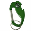Jumbo size 4 in 1 carabineer with compass and bottle opener
