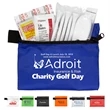 14 Piece Golf Kit Components inserted into Zipper Pack