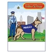 Police K9 Dogs Imprintable Coloring Book
