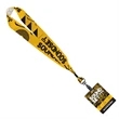 1 1/2" Dye-Sublimated Satin Ribbon Lanyard with ID Badge