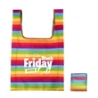 Rainbow Reusable Folding Shopper Bag