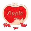 Red Apple Wooden Jigsaw Puzzle