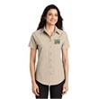 Port Authority Ladies Short Sleeve Button Up - Soil & Water