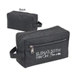 300D Polyester Heather Zipper Toiletry Travel Kit Bag