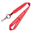 3/4" Lanyard w/Split Ring & Metal Crimp & J Hook