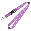 3/4" Full Color Dye Sublimated Lanyard w/Detachable Buckle