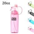 20OZ Sport Water Bottle with Spray Mist