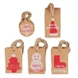 Christmas Kraft Paper Gift Tags DIY Label String,