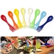 3-IN-1 Camping Spork BPA Free Bio-Based ABS Cutlery