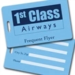 Plastic luggage tag