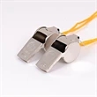Metal sports whistle yellow rope