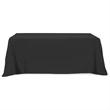 Flat Poly/Cotton 3-sided Table Cover - fits 8' standard t...