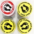 8" Social Distancing Floor Signs
