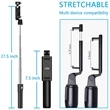 3 in 1 Bluetooth Selfie Stick Tripod