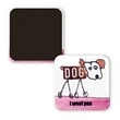 2" Rounded Square Full Color Button Fridge Magnet