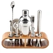12 Pieces Bartender Kit with Wooden Stand
