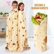 Novelty Round Realistic Food Double Sided Blanket