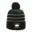 Richardson Stripe Pom Cuffed Beanie