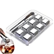 Stainless Steel Chilling Reusable Ice Cubes -8 pcs