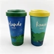 Custom Reusable Eco Friendly Bamboo Fiber Cup with Lid