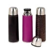 16 oz. Leather or Leatherette Wrapped Vacuum Bottle
