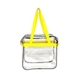 Clear Tote Bag with Zipper and Front Pocket