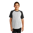 Sport-Tek Youth Short Sleeve Colorblock Raglan Jersey.