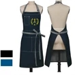 12oz Cotton Denim Kitchen Apron w/ front straps & 3 Pockets
