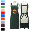 Serge Kitchen Aprons w/ Shoulder support strap & 2 pockets