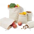 Muslin Reusable Produce Drawstrings Bags 6''x8'' inch