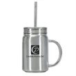 Insulated Stainless Steel Mason Jar Mugs With Straw