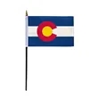 4"x6" & 12"x18'' Colorado ePoly Printed Stick Flags