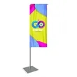 Custom Screen Sublimation Deluxe Tower Flags 6' x 28"