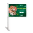 Premium Custom Digital Car Flag, 19" stiff pole - 10.5"x15"