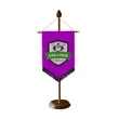 Small Wooden Podium Banner Stand Kit - Natural