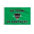 Panther Head Mascot Flags